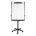 Dry Erase Board, Steel, 42 in, 29 1/2 in, Aluminum Frame, White, Matte