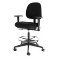 Task Chair, 27-1/2"W, Black, Foam, 350lb