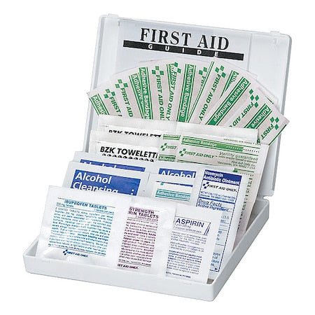 First Aid Kit and Housing, Plastic 33 Components, 5 People Served