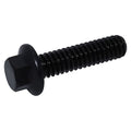 Grade 8, 3/8"-24 Flange Bolts, Black Oxide Steel, 1 in L, 25 PK