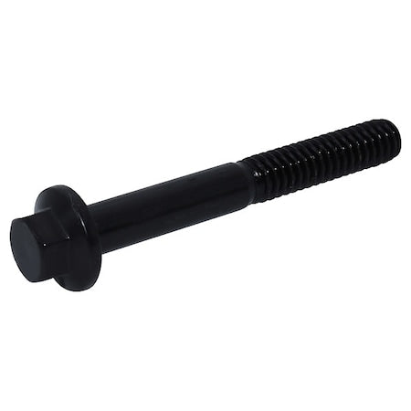 Grade 8, 7/16"-24 Flange Bolts, Black Oxide Steel, 1 1/4 in L, 25 PK