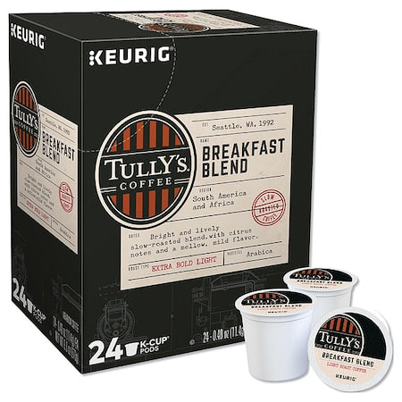 Coffee, Breakfast Blend, Pod, Caffeinated, Ground, 2.4 lb, 96 PK