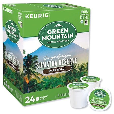 Coffee, Organic Sumatran Extra Bold, Pod, Caffeinated, Ground, 2.4 lb, 96 PK