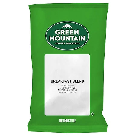 Coffee, Breakfast Blend, Fraction Pack, Caffeinated, Ground, 13.75 lb, 100 PK