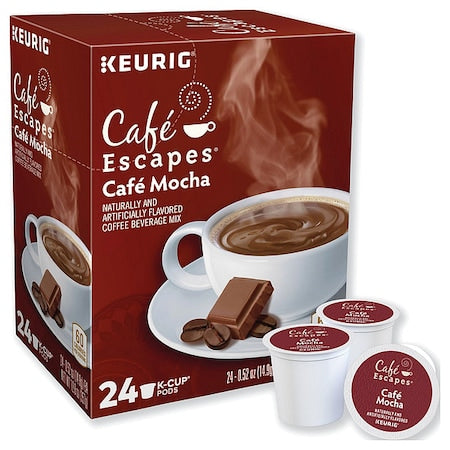 Coffee, Mocha, Pod, Caffeinated, Ground, 12.48 oz, 24 PK