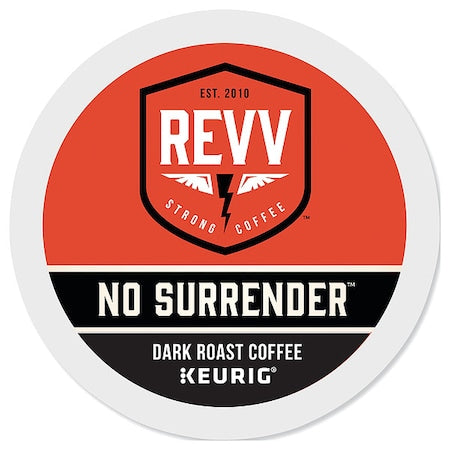 Coffee, NO SURRENDER, Pod, Caffeinated, Ground, 11.28 oz, 24 PK