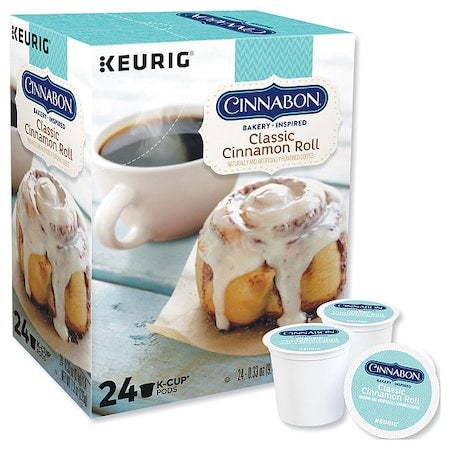 Coffee, Cinnamon Roll, Pod, Caffeinated, Ground, 7.92 oz, 24 PK