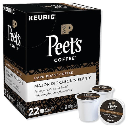 Coffee, Major Dickason's Blend, Pod, Caffeinated, Ground, 10.34 oz, 22 PK