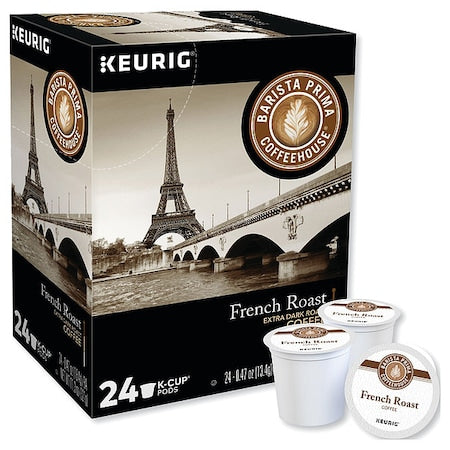Coffee, French Roast, Pod, Caffeinated, Ground, 2.82 lb, 96 PK