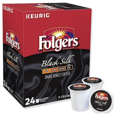 Coffee, Black Silk, Pod, Caffeinated, Ground, 6.72 oz, 24 PK