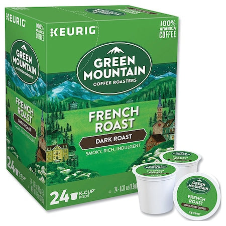 Coffee, French Roast, Pod, Caffeinated, Ground, 7.44 oz, 24 PK