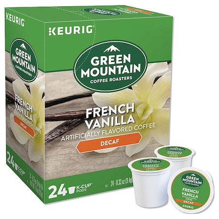 Coffee, French Vanilla Decaf, Pod, Decaffeinated, Ground, 7.92 oz, 24 PK