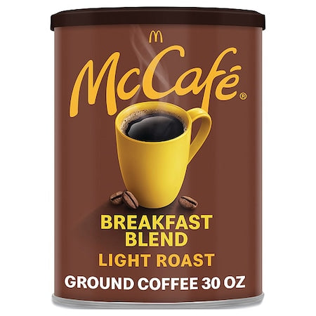 Coffee, Breakfast Blend, Can, Caffeinated, Ground, 1.88 lb