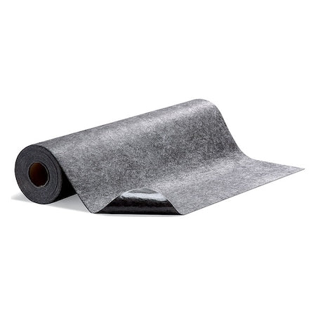 Sorbent Roll, 4 gal, 3 ft x 10 ft, Universal, Gray, 5 PK