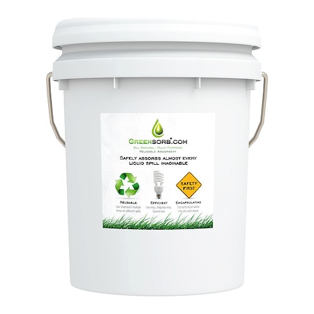 Granular Sorbent, Bentonite, Diatomaceous Earth, Montmorillonite, 25 lb lb, Pail, J1
