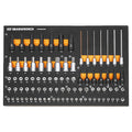 88 Piece 1/4 in, 3/8 in, 1/2 in Drive SAE Bit Socket Set in Foam Storage Tray
