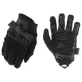Tactical Glove, Silicone, Synthetic Leather Palm, Hook-and-Loop Cuff, Fabric Lining, Covert Black