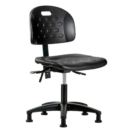 Ergonomic Chair Ergonomic Chair, No Arms, 17-1/4" to 22-1/2" Height, Polyurethane, Black