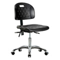 Ergonomic Chair Ergonomic Chair, No Arms, 17-3/4" to 23" Height, Vinyl, Black
