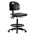 ESD Task Chair, No Arms, 24-1/4" to 34" Height, Black