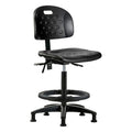 ESD Task Chair, No Arms, 24-1/4" to 34" Height, Black