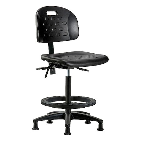 ESD Task Chair, No Arms, 24-1/4" to 34" Height, Black