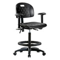 ESD Task Chair, Adjustable Arms, 24-1/4" to 34" Height, Black