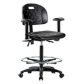 ESD Task Chair, Adjustable Arms, 24-1/4" to 34" Height, Black
