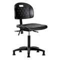 ESD Task Chair, No Arms, 19-3/4" to 27-1/2" Height, Black