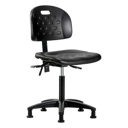 ESD Task Chair, No Arms, 19-3/4" to 27-1/2" Height, Black