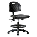 ESD Task Chair, No Arms, 19-3/4" to 27-1/2" Height, Black