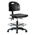 ESD Task Chair, No Arms, 19-3/4" to 27-1/2" Height, Black