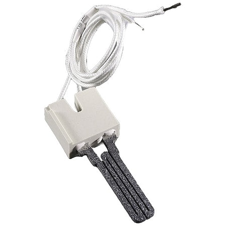 Hot Surface Igniter, LP/NG, 120, 5 in L., Silicon Carbide, Bracket, Screw, Wiring Accessories