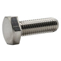 Grade 5, 5/16"-18 Hex Head Cap Screw, Zinc Plated Steel, 3/8 in L, 100 PK