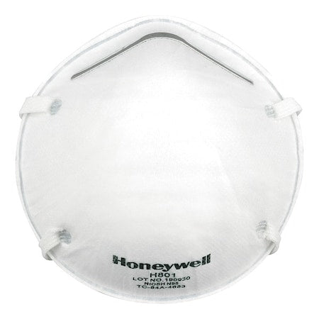 Particulate Respirator, Molded, Dual, Non-Adjustable Headstrap, Metal Nose Clip, Universal, PK 20