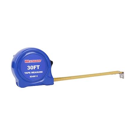 Tape Measure, Steel, Blade 30 ft