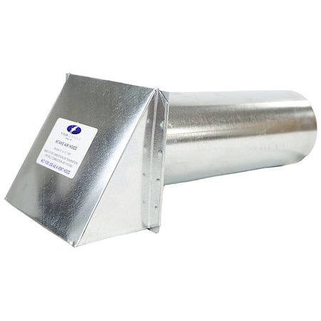 Intake Vent Cap, 4 in. Size, Aluminum