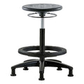 Stool, Polyurethane, Black, 22 in to 32 in Seat Height