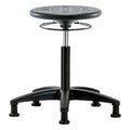 Stool, Polyurethane, Black, 18 in to 25 1/2 in Seat Height