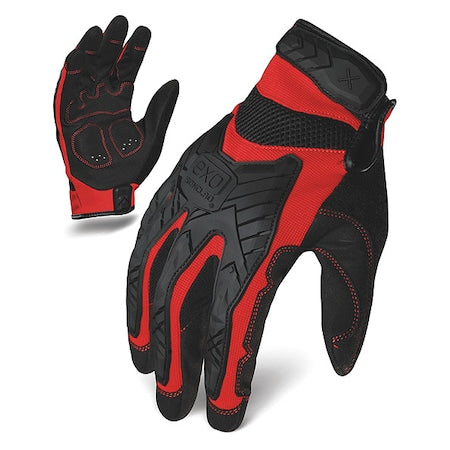 Impact Mechanics Glove, Red/Black, M, PR