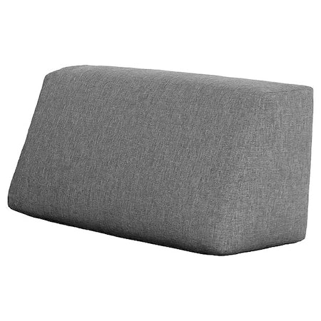 Sofa Back Pillow 36"", Grey Performance Fabric