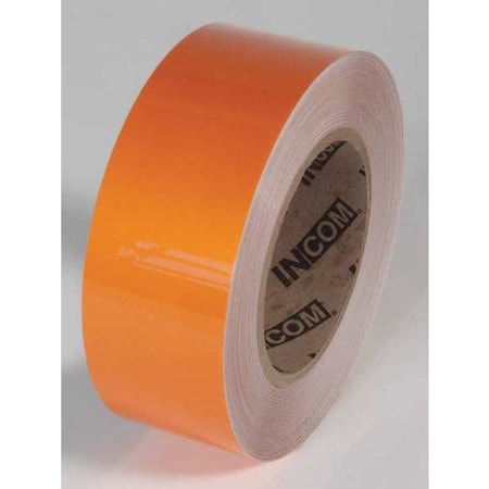 Tuff Mark Ultra Durable Floor Marking Tape Polyester Over Lamination Orange, 2" W x 100 ft. L