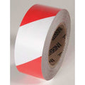 Tuff Mark Ultra Durable Floor Marking Tape Polyester Over Lamination Red/White, 2" W x 100 ft. L