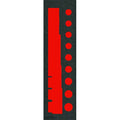 Foam Inserts, Black/Red, 16" L, 5" W