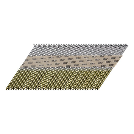 Framing Nail, 3 1/2 in L, Not Applicable, Plain, Pro Head Head, 30 Degrees, 2500 PK