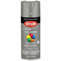 Spray Paint Primer, Gray, Gloss, Solvent, 12 oz