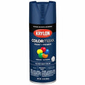Spray Paint, Navy Blue, Gloss, Solvent, 12 oz