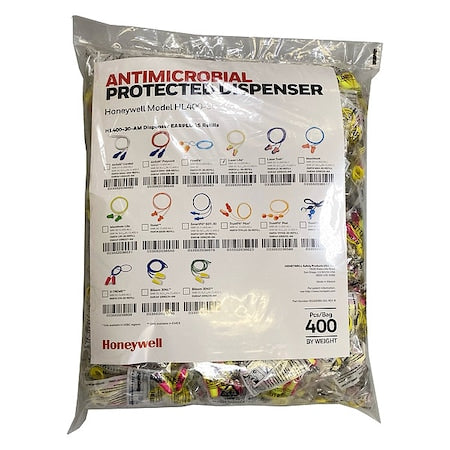 HL400 Earplug Dispenser Refill, Foam, Contoured-T, 32 dB NRR, Corded