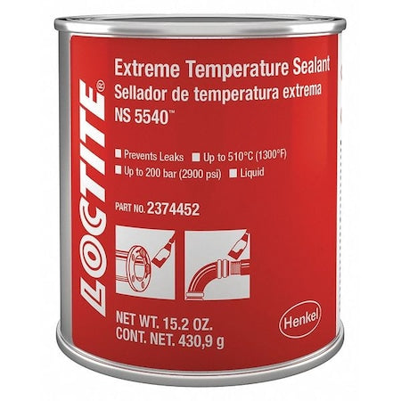 Liquid High Temperature Sealant, 473 mL, Brown, Temp Range 59 Degrees to 86 Degrees F
