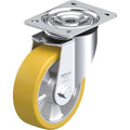 Plate Caster, Swivel, Polyurethane, 7 1/2"H